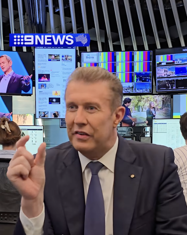 9News host Peter Overton detailing his health scare.